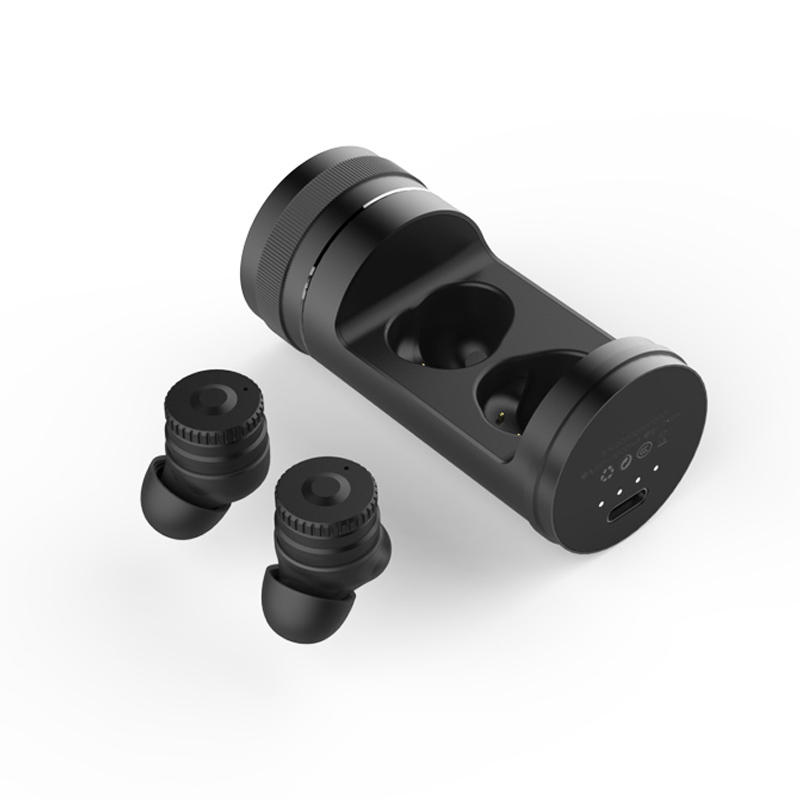 WS-36-Smart Voice Translator Ohrhörer mit Ladebox Drahtloser Kopfhörer Dual Mic Translator für das Reisegeschäft